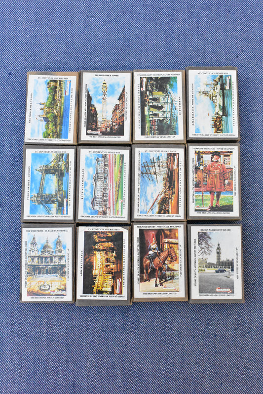 Historical England collection of match boxes, set of 12