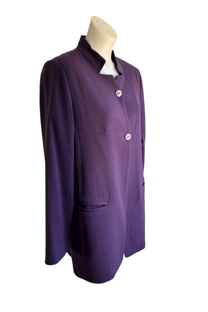 A Modo Mio NZ made purple pin stripe blazer, S