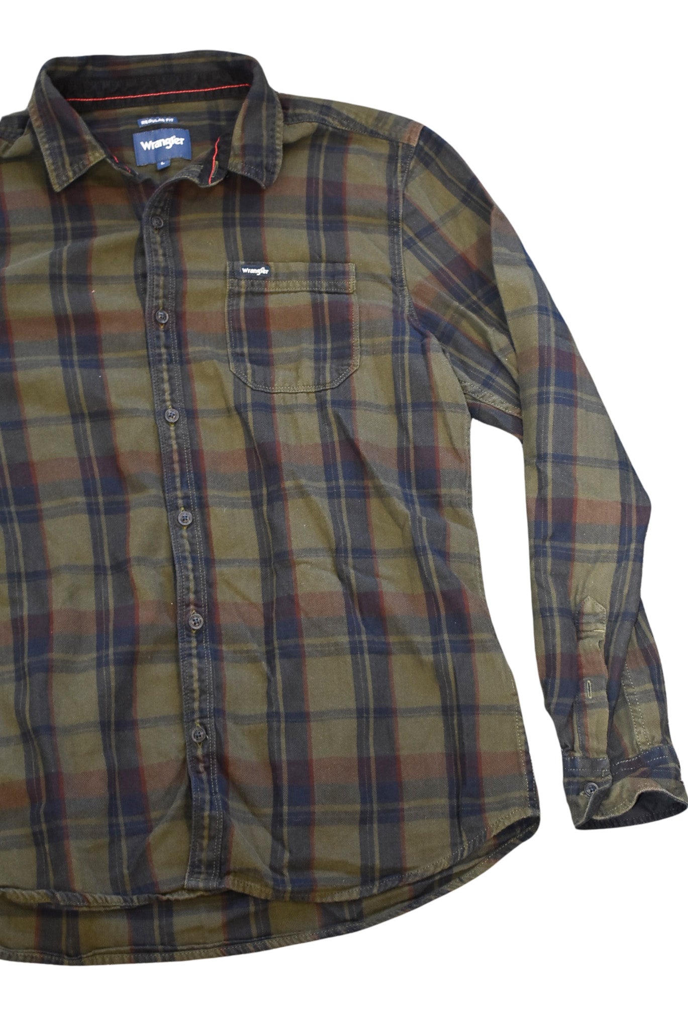 Wrangler button down, L