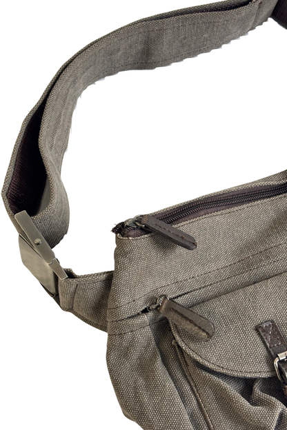 Canvas cross body bag