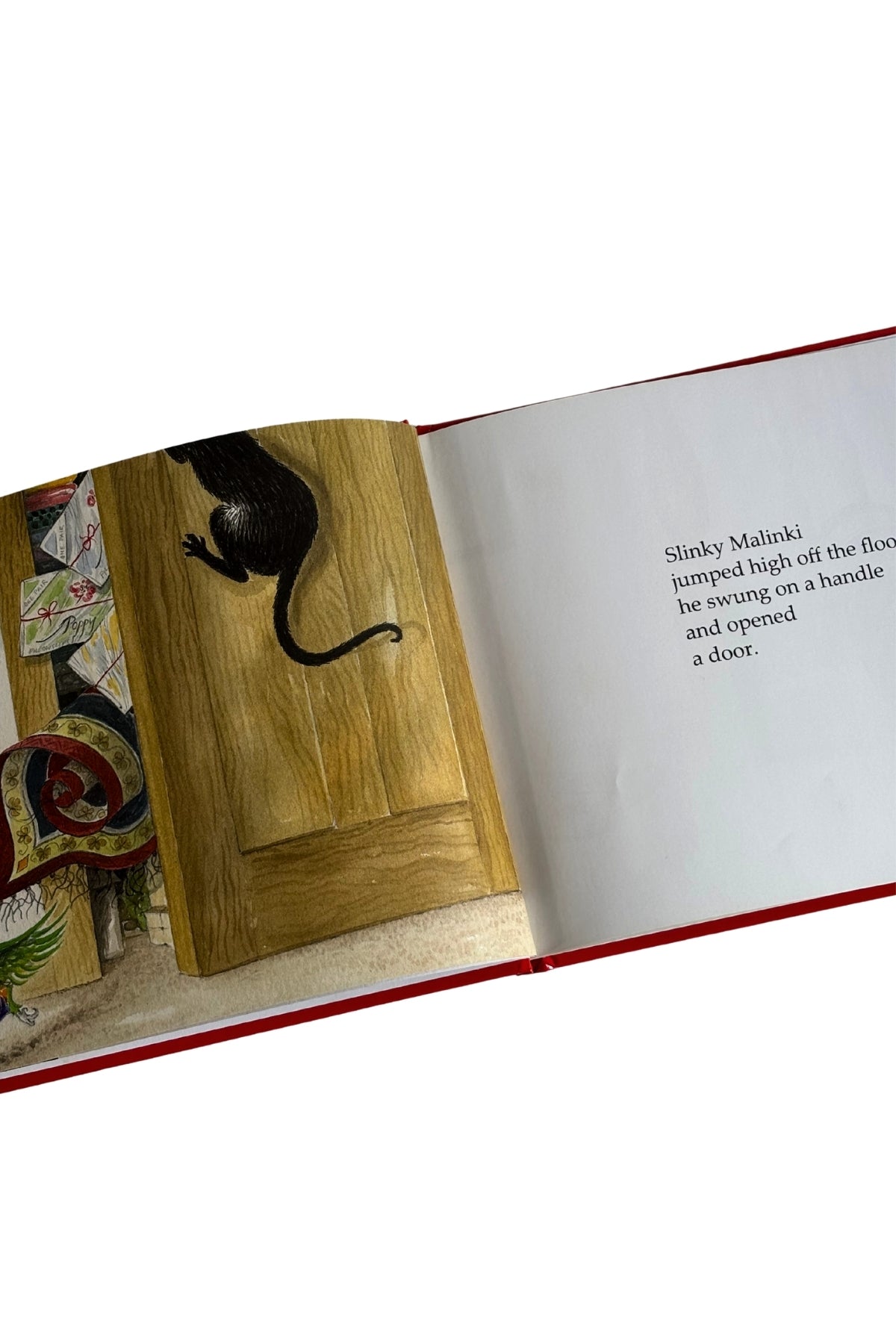 Lynley Dodd childrens' book "Slinky Malinki Open The Door"