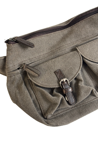 Canvas cross body bag