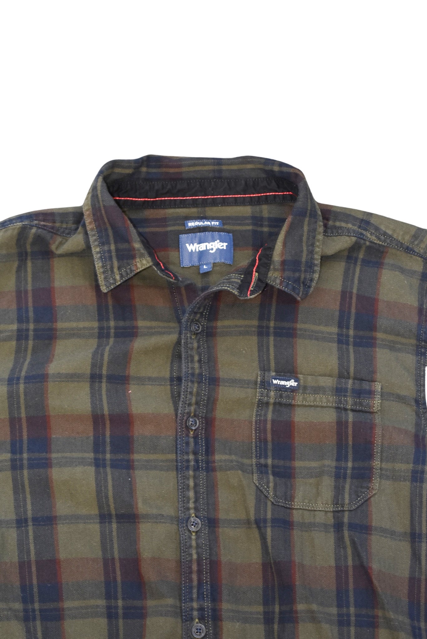 Wrangler button down, L