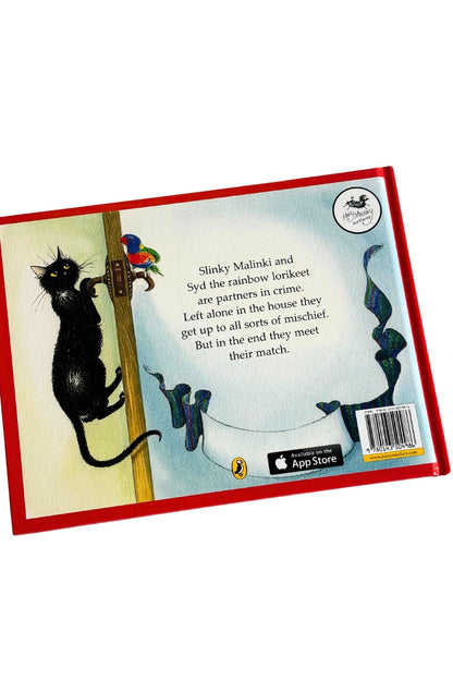 Lynley Dodd childrens' book "Slinky Malinki Open The Door"