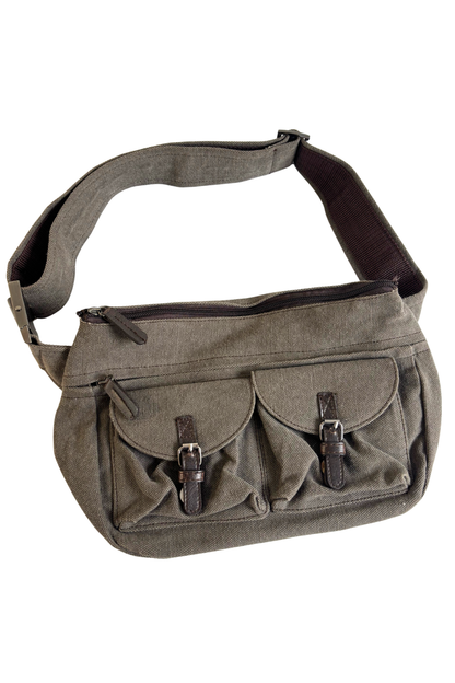 Canvas cross body bag