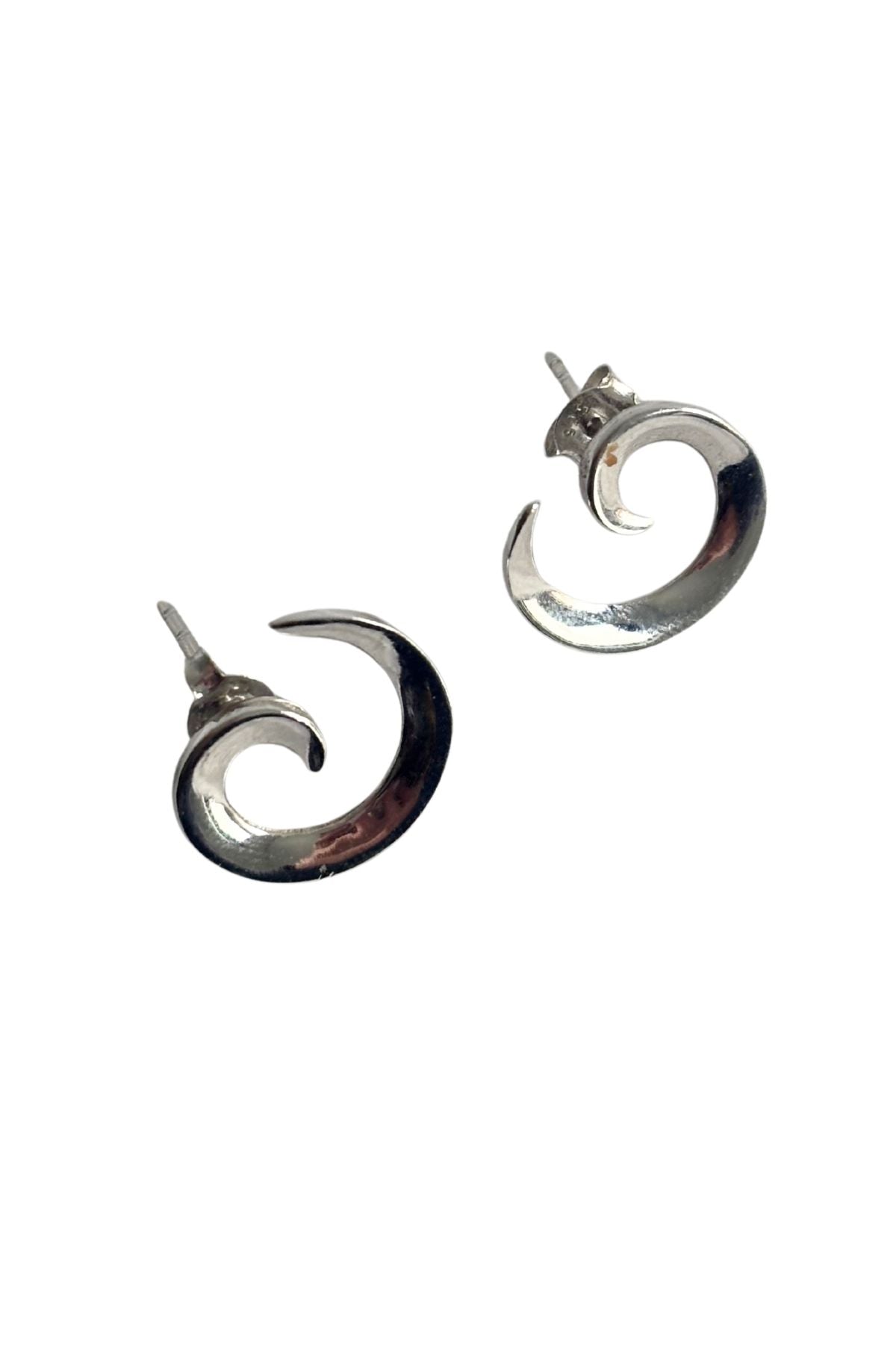 925 Silver koru stud earrings