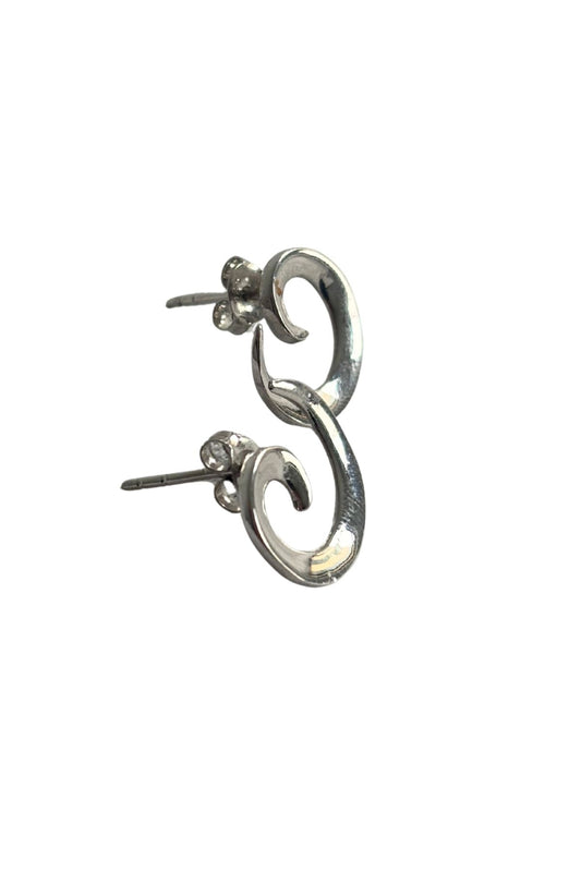 925 Silver koru stud earrings