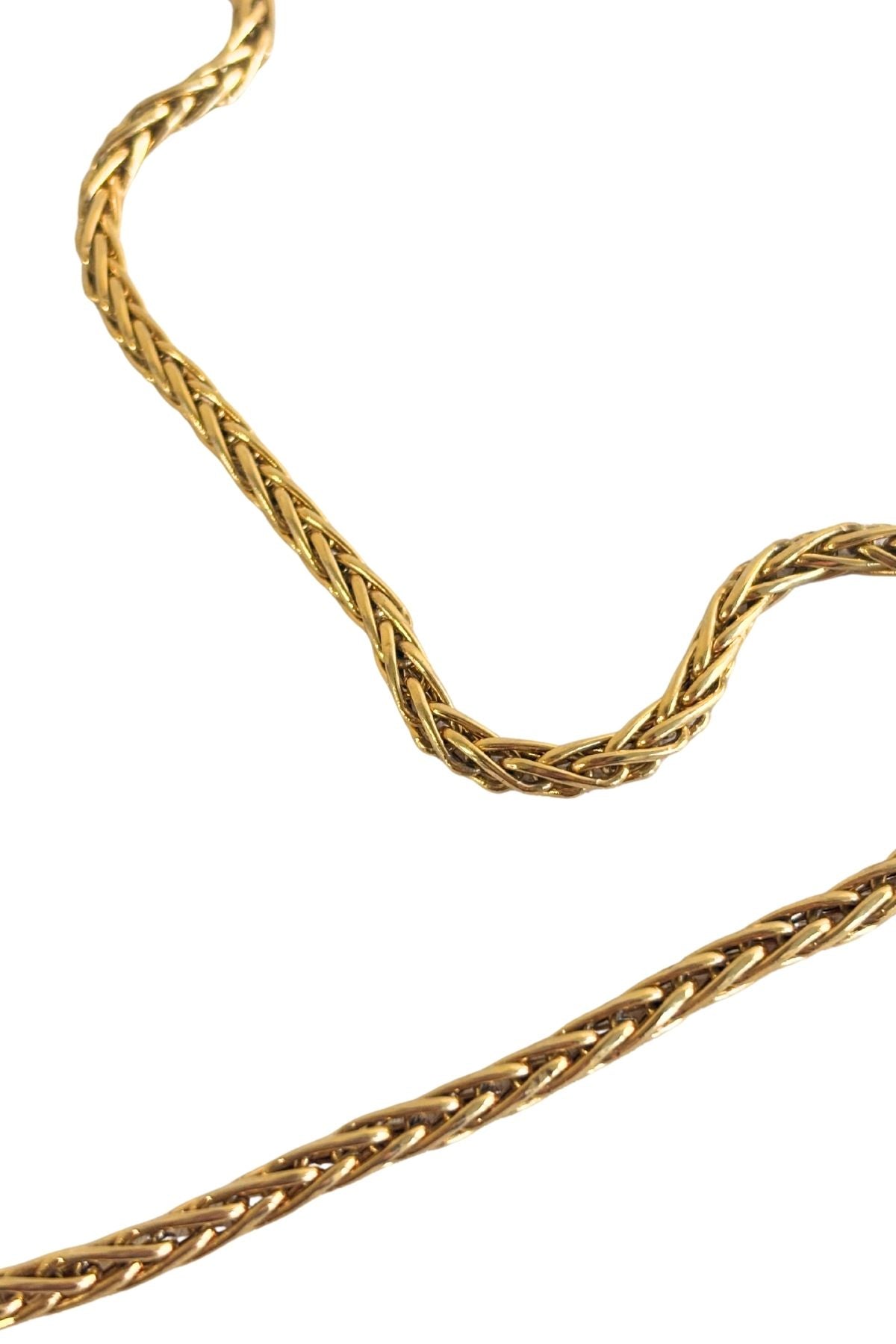 9ct Gold beautifully made braided chain necklace 9.59g