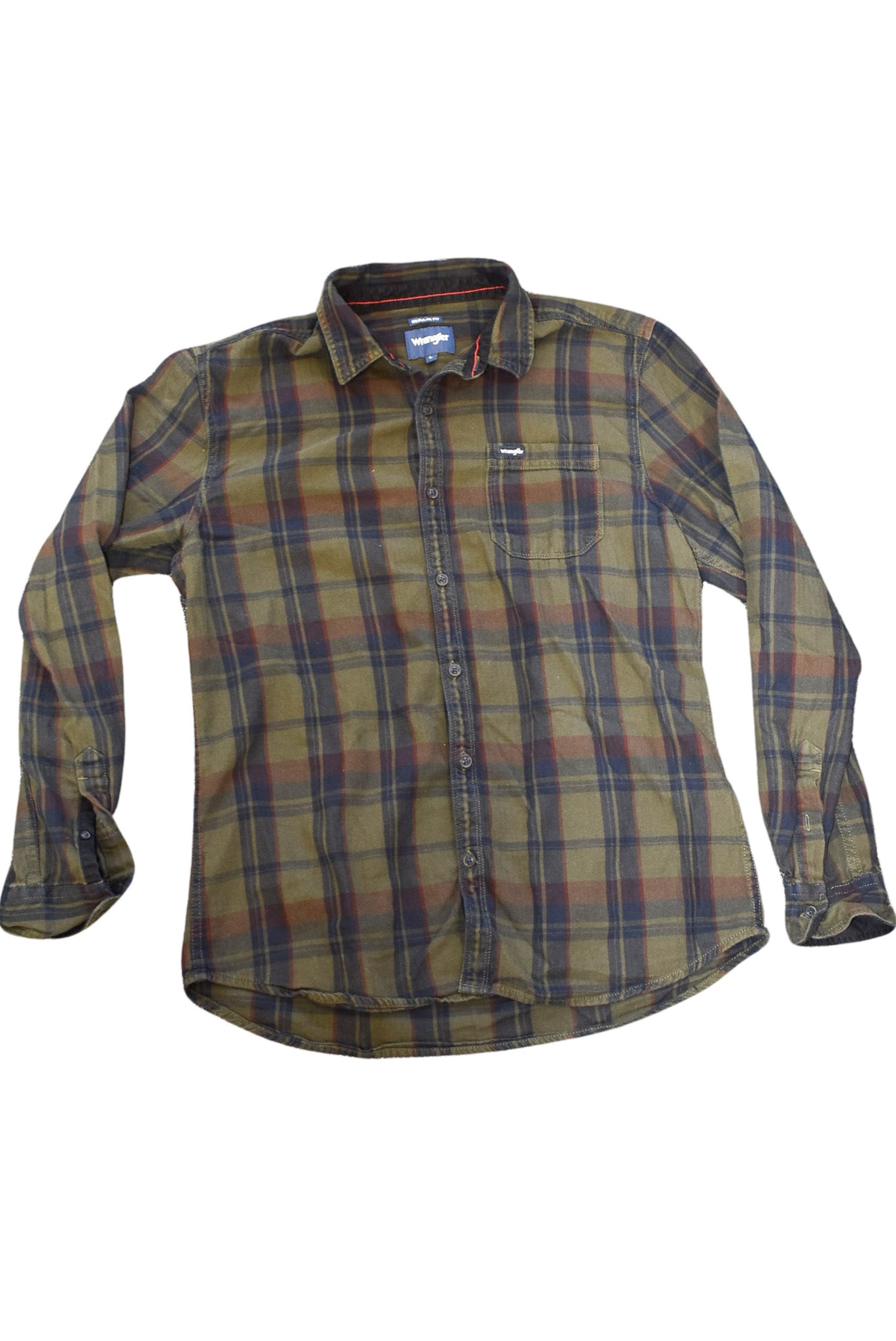 Wrangler button down, L