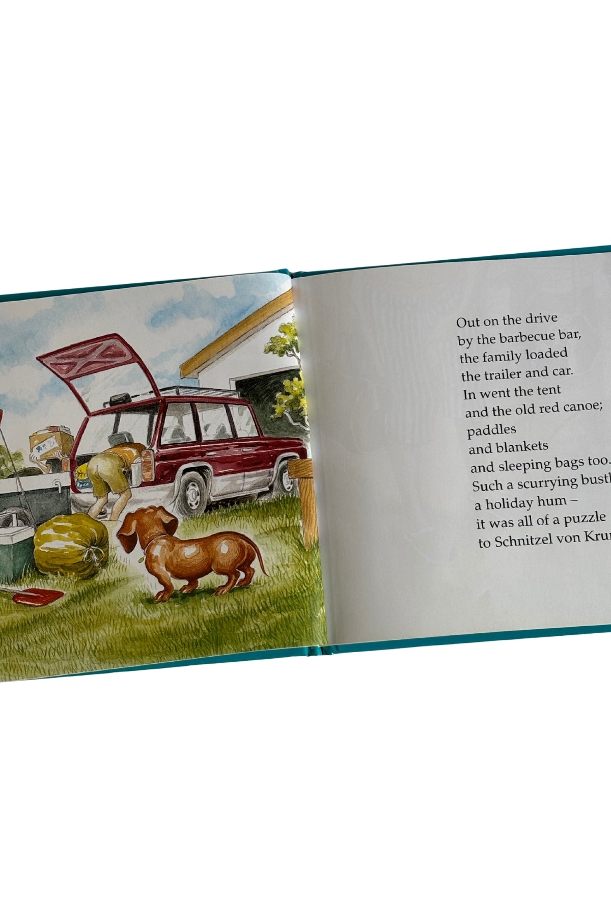 Lynley Dodd childrens' book "Schnitzel Von Krum Forget Me Not"