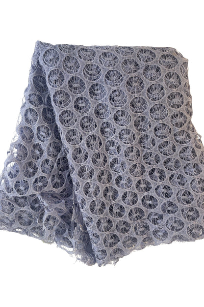 Vintage lavender circular lace fabric