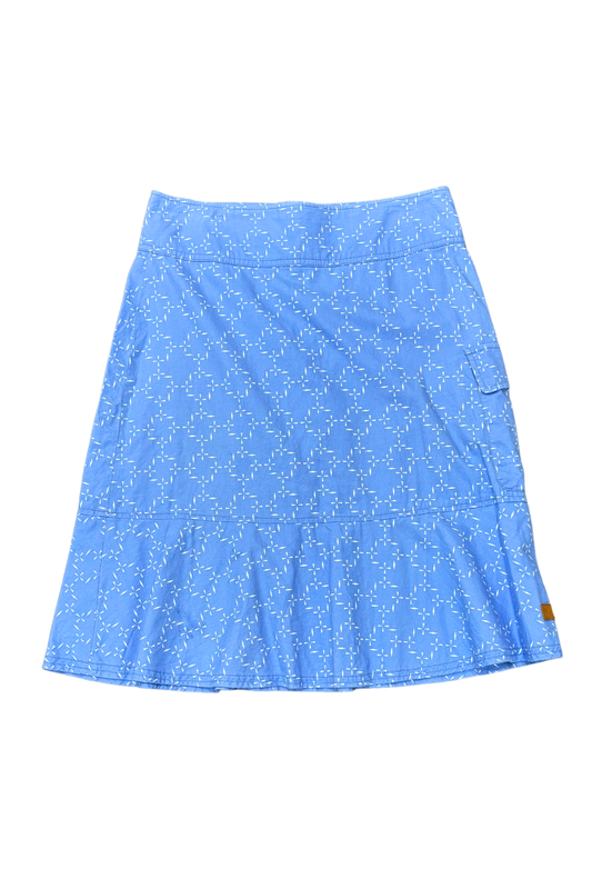 Kathmandu blue organic cotton midi cargo skirt, 10