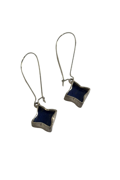 925 Silver + Lapis Lazuli designer earrings
