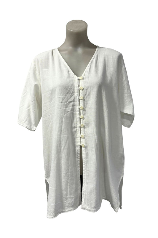 Just Cruizin Cool Clothing lightweight cotton blouse, M