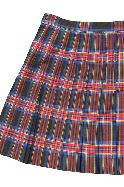 Tempo NZ made vintage tartan mini skirt, XS