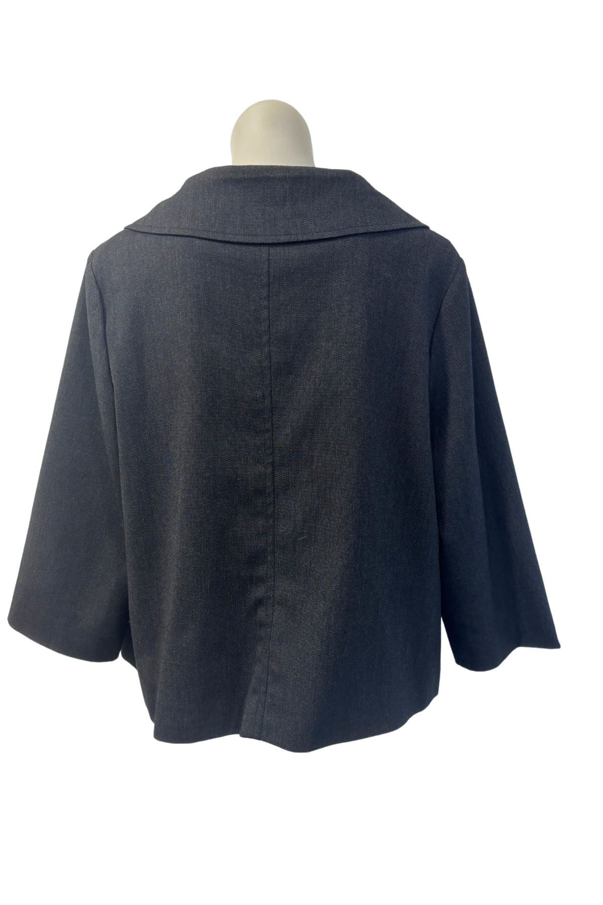 Ella.J charcoal collard jacket, 16