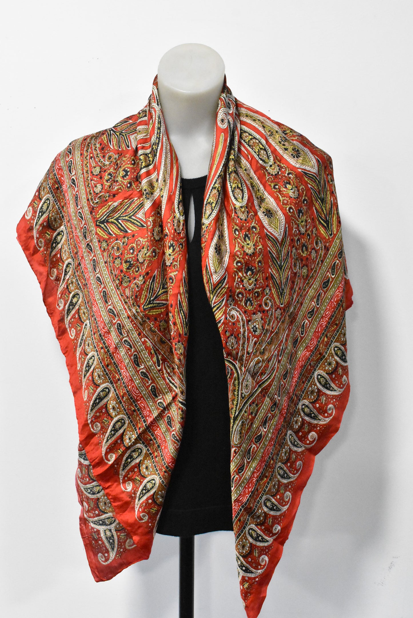 Paisley silk scarf