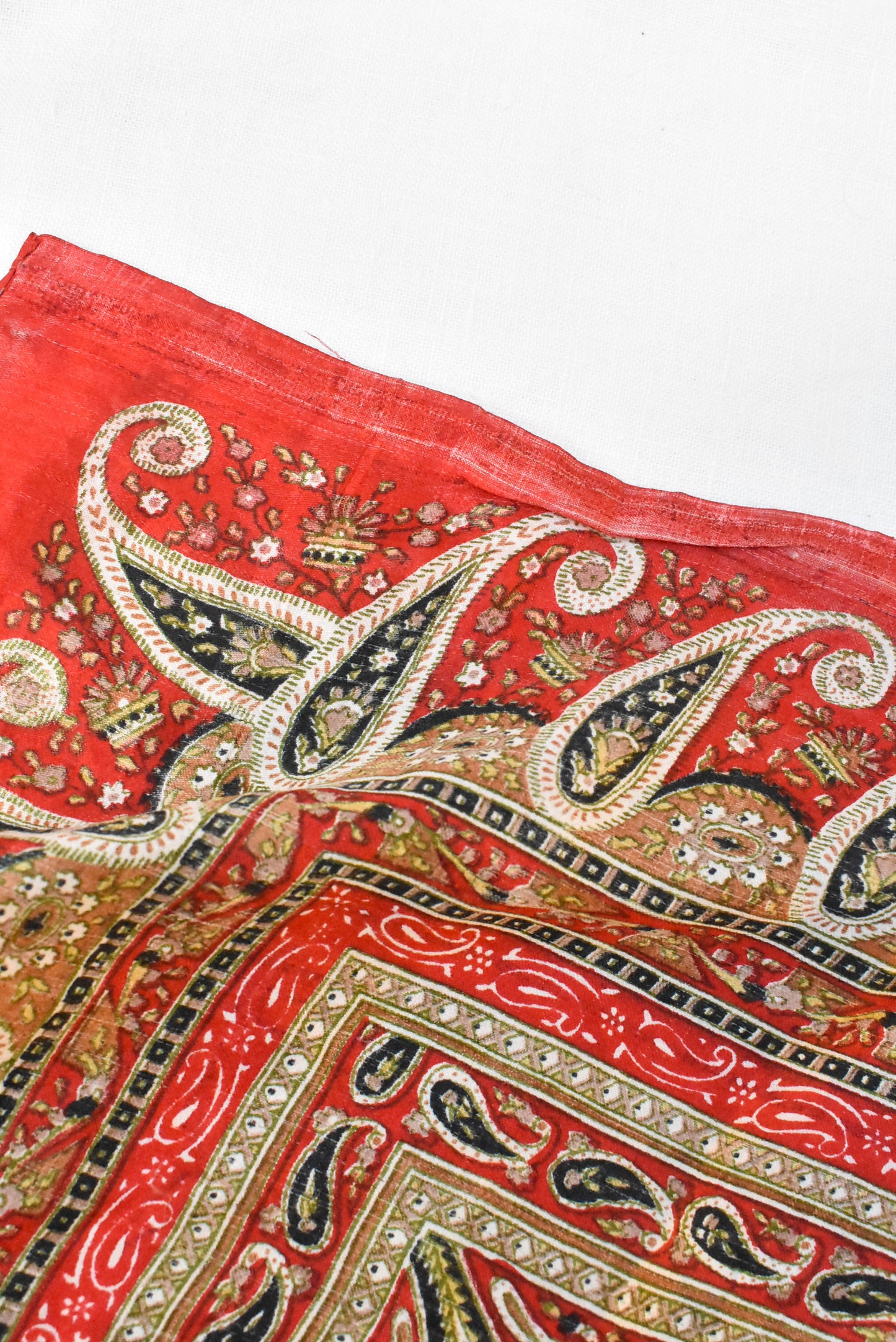 Paisley silk scarf