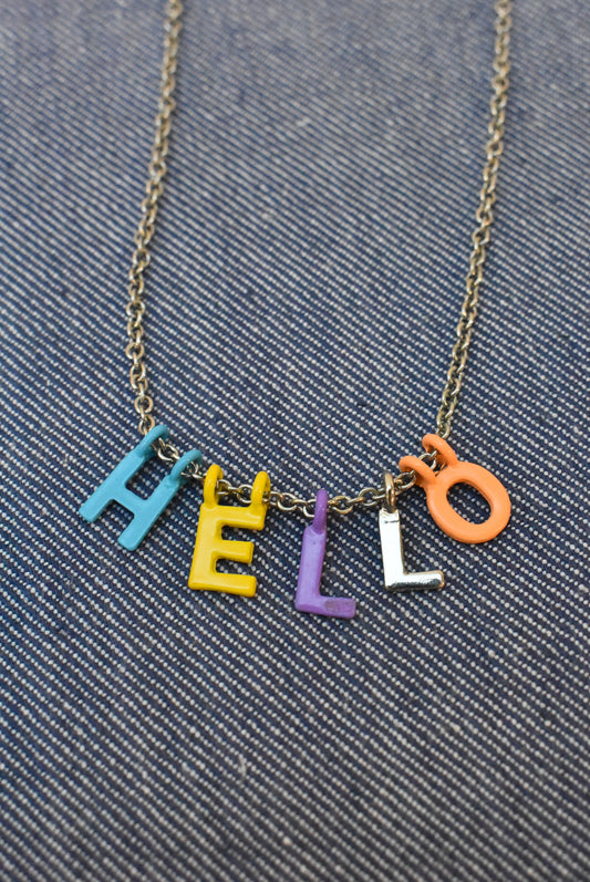 Alphabet 74 charms for necklace