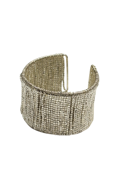 Y2K beaded wide arm cuff