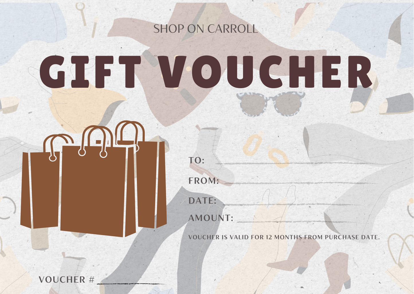 Shop On Carroll Online Gift Voucher