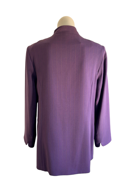 A Modo Mio NZ made purple pin stripe blazer, S