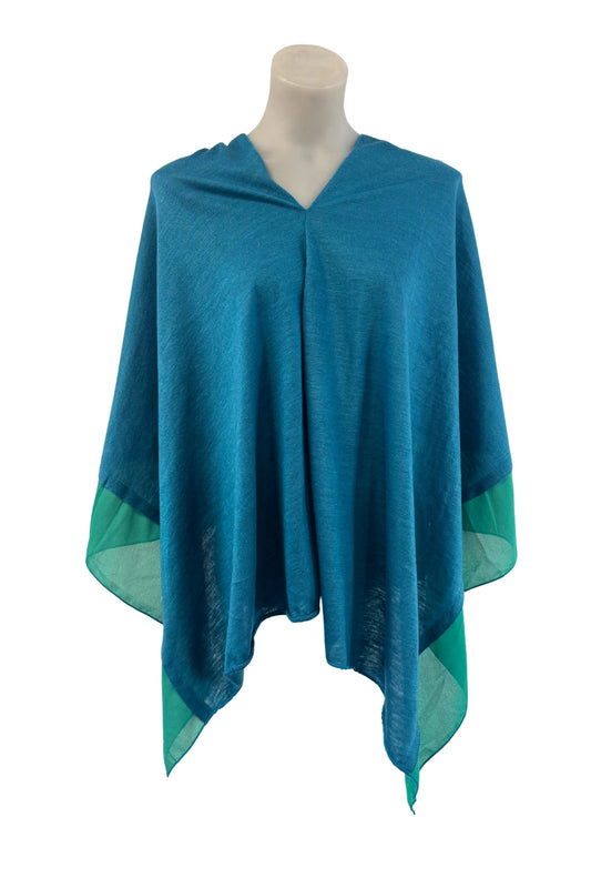 Lightweight blue poncho OSFM