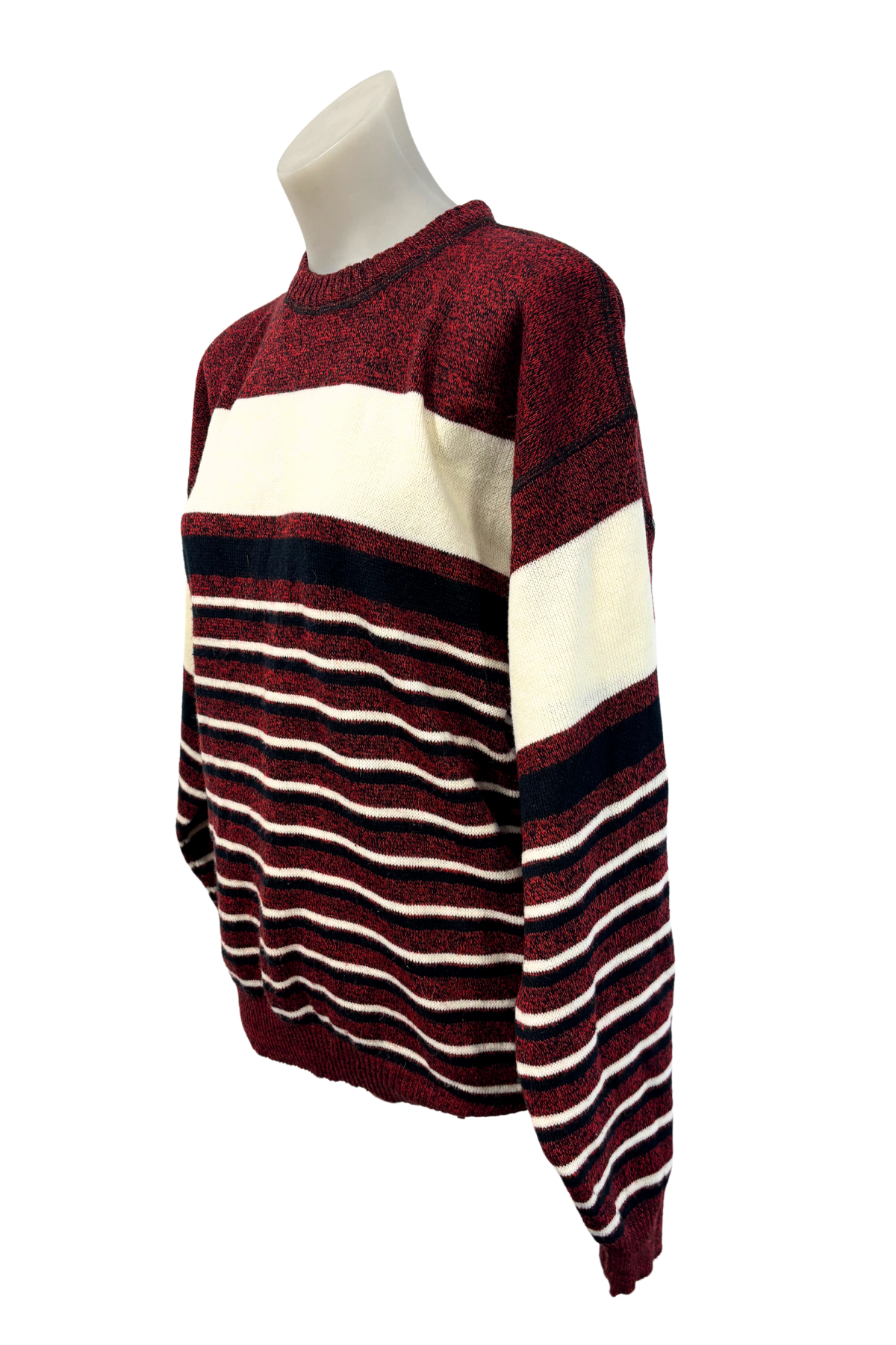 Par Four sportswear striped knit jumper, L