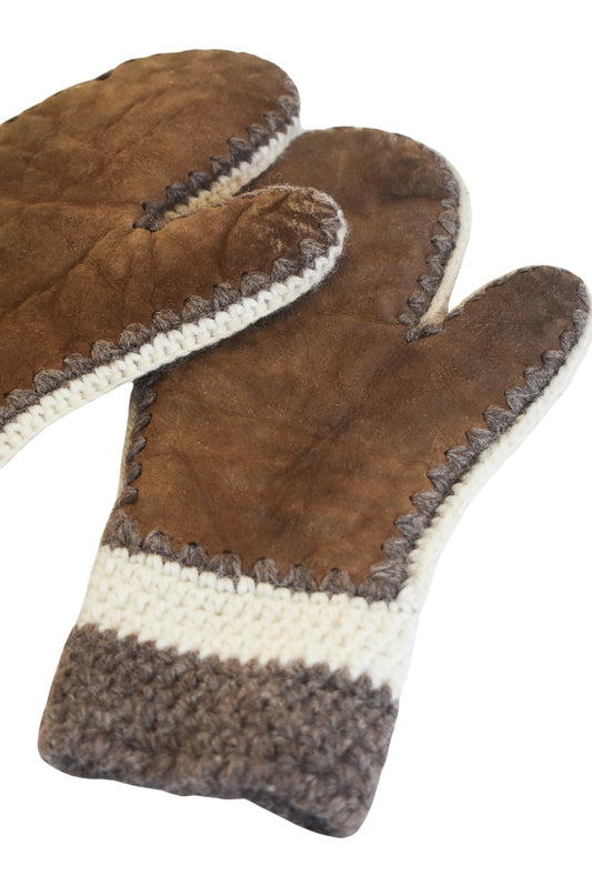 Vintage NZ made pure wool mittens