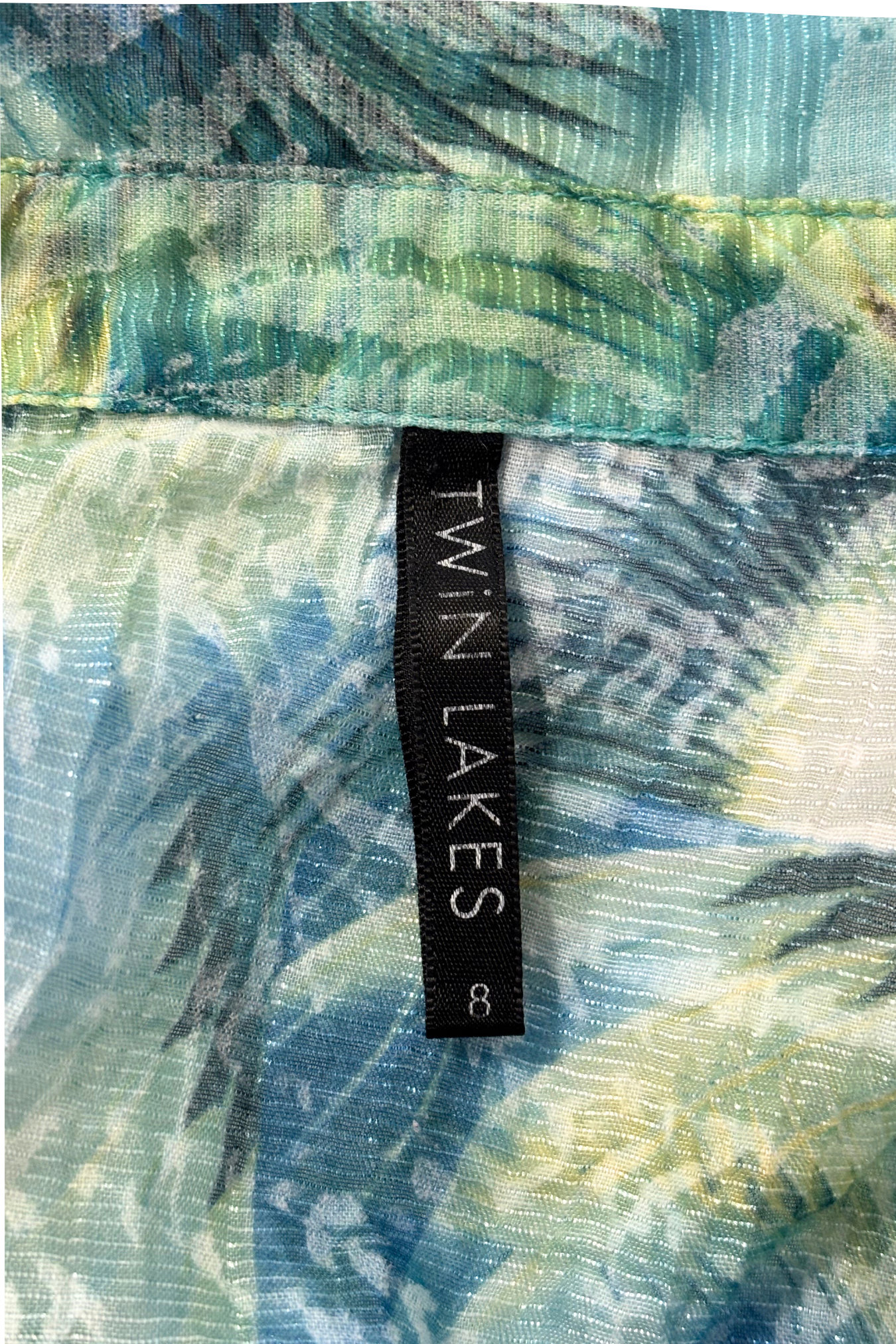 Twin Lakes funky button up blouse, 8