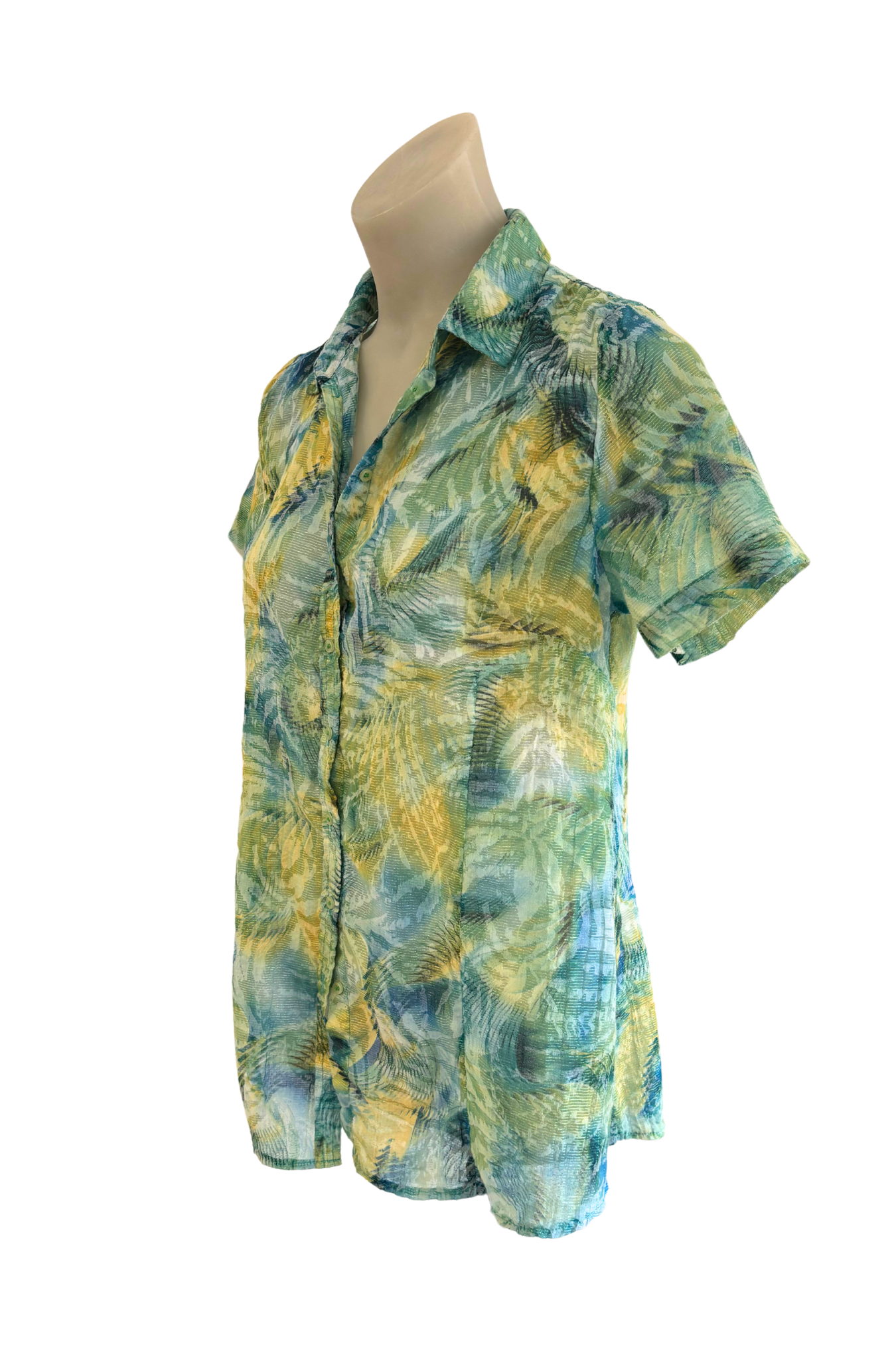Twin Lakes funky button up blouse, 8