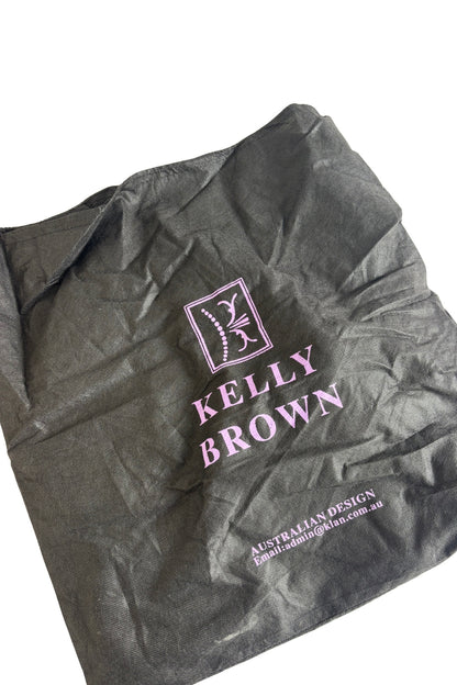 Kelly Brown Designer Green Leather Handbag