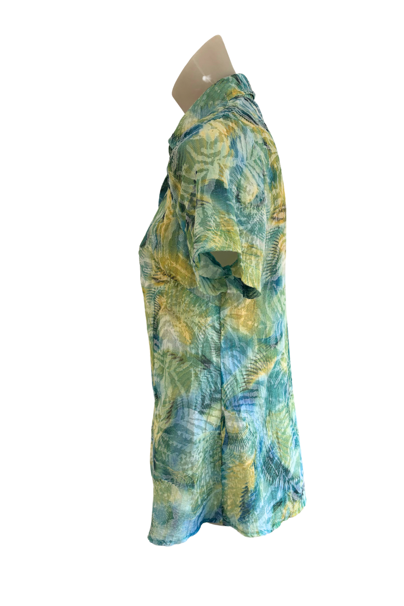 Twin Lakes funky button up blouse, 8