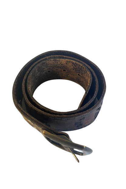 Vintage chunky leather belt