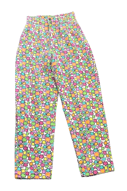 Lucy + Yak Addison organic cotton rainbow daisy jeans