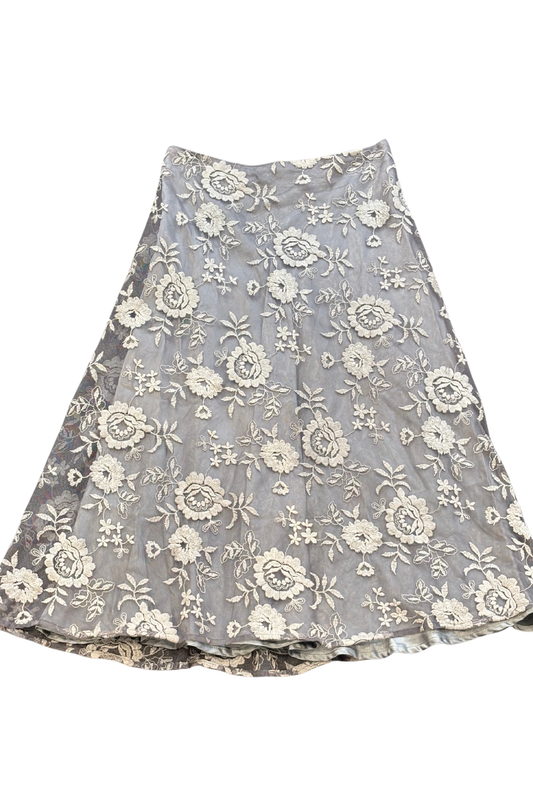 Carlson grey lace skirt, XS