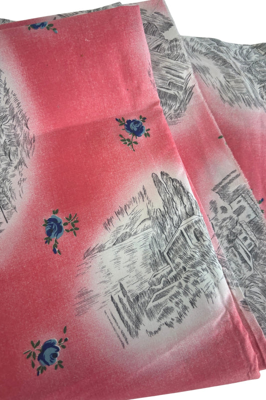 Vintage floral fabric