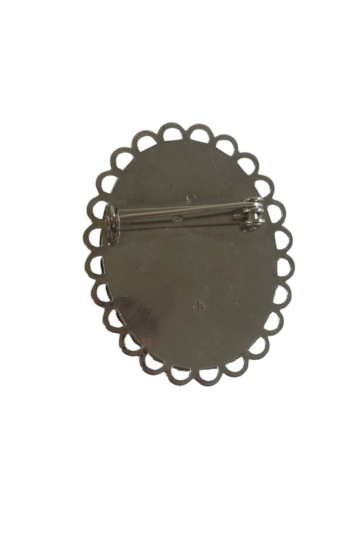 Vintage classical lady resin brooch
