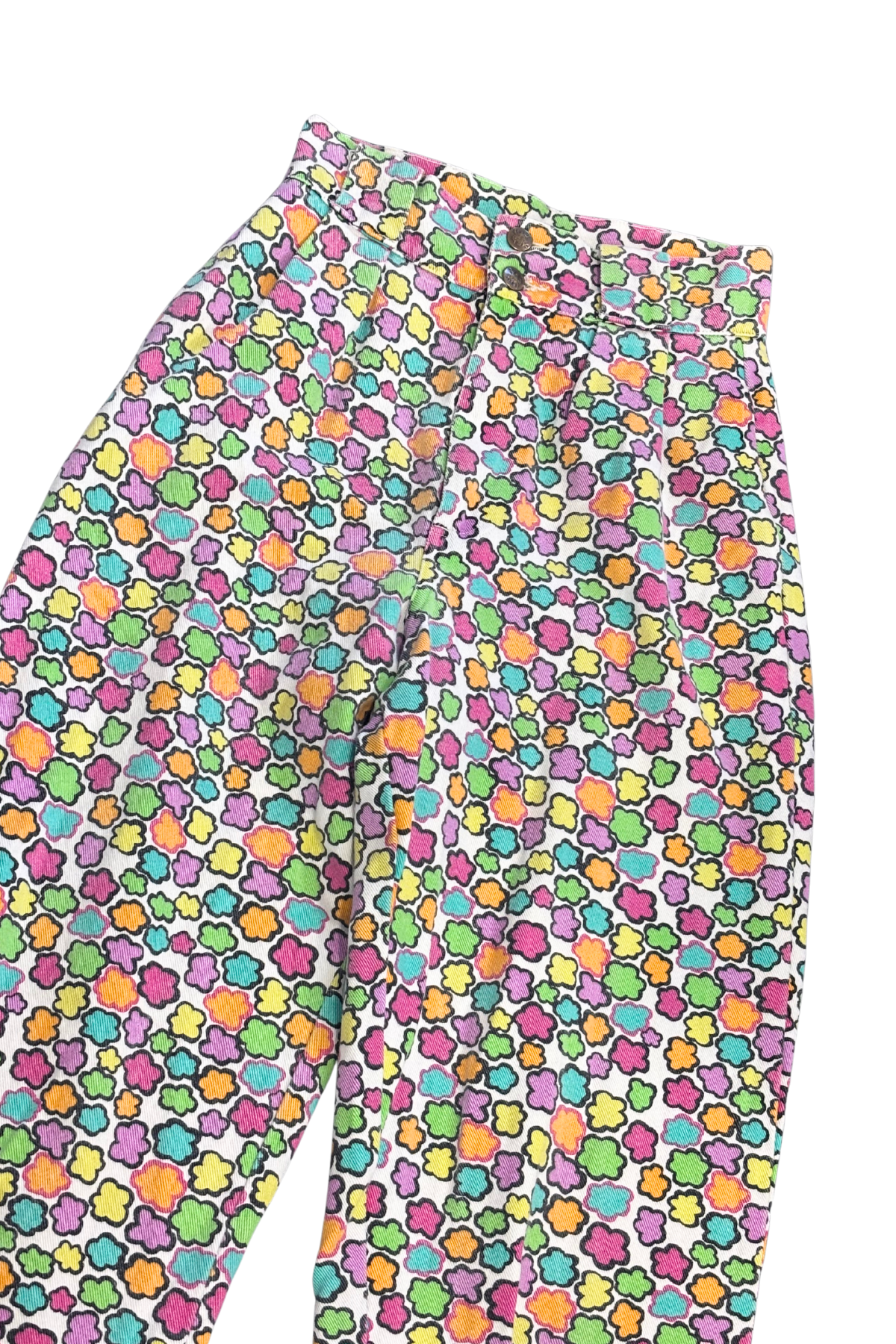 Lucy + Yak Addison organic cotton rainbow daisy jeans