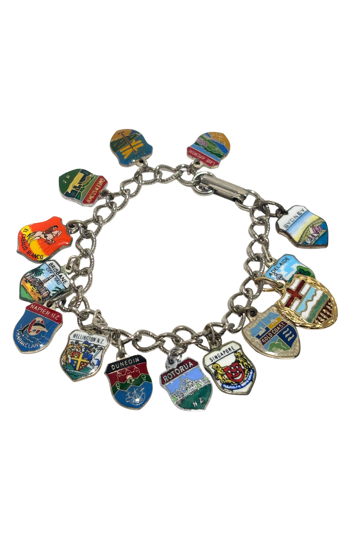 Travelling charm bracelet