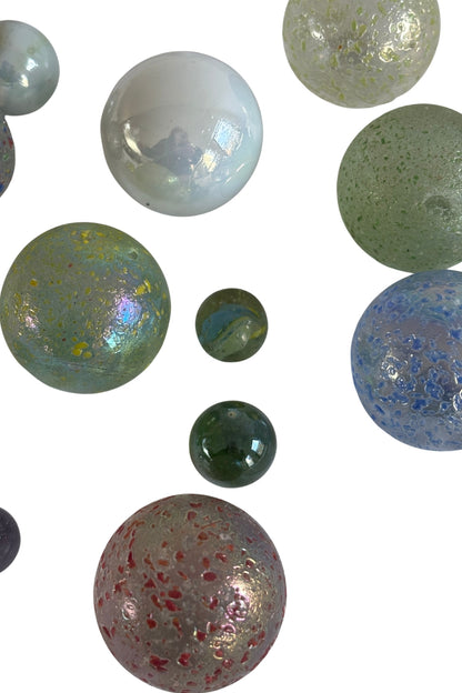 Retro various size marbles bundle