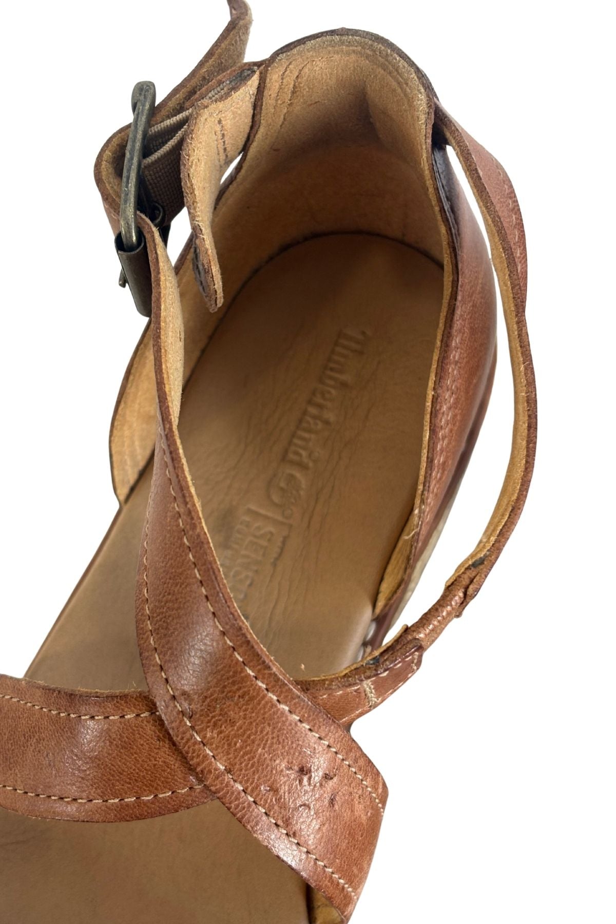 Timberland sensorflex chunky leather wedges, UK4.5