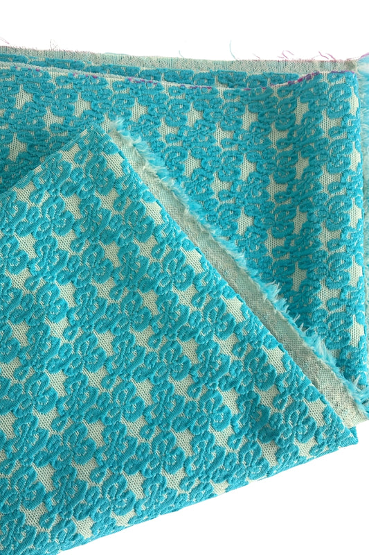 Textured blue fabric