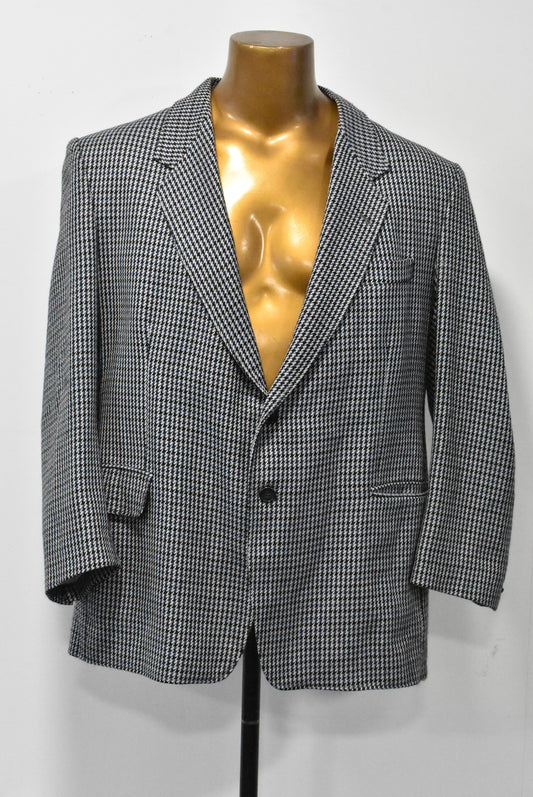 Serio houndstooth lined blazer, XL