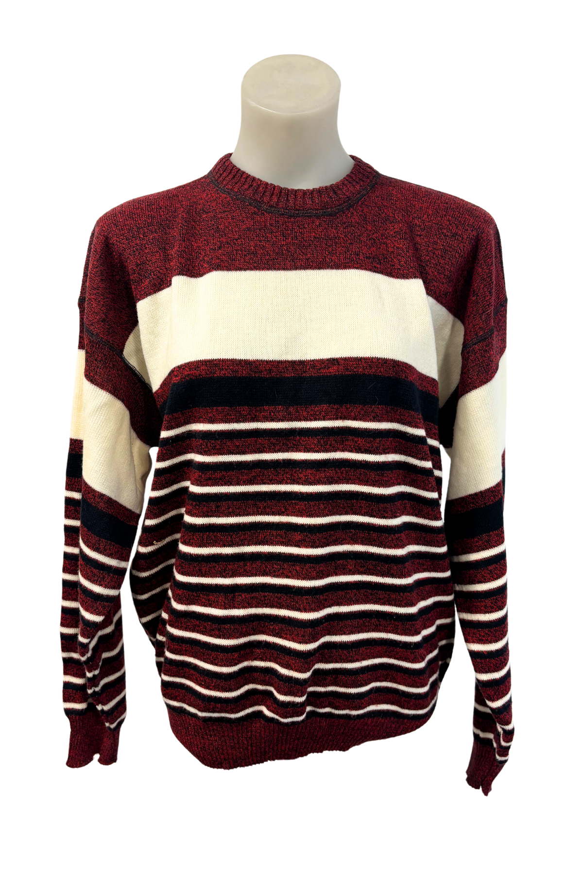 Par Four sportswear striped knit jumper, L