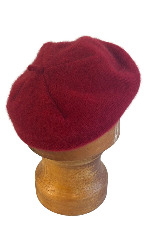 Possum merino red beret