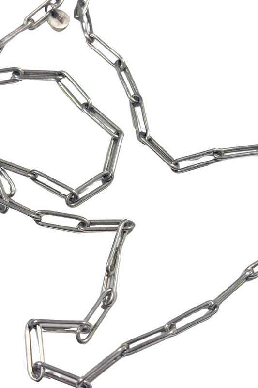 925 Silver chain link necklace