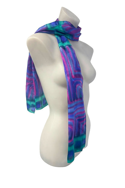 Vibrant water colour scarf