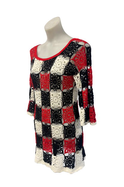 Handmade crochet dress, S