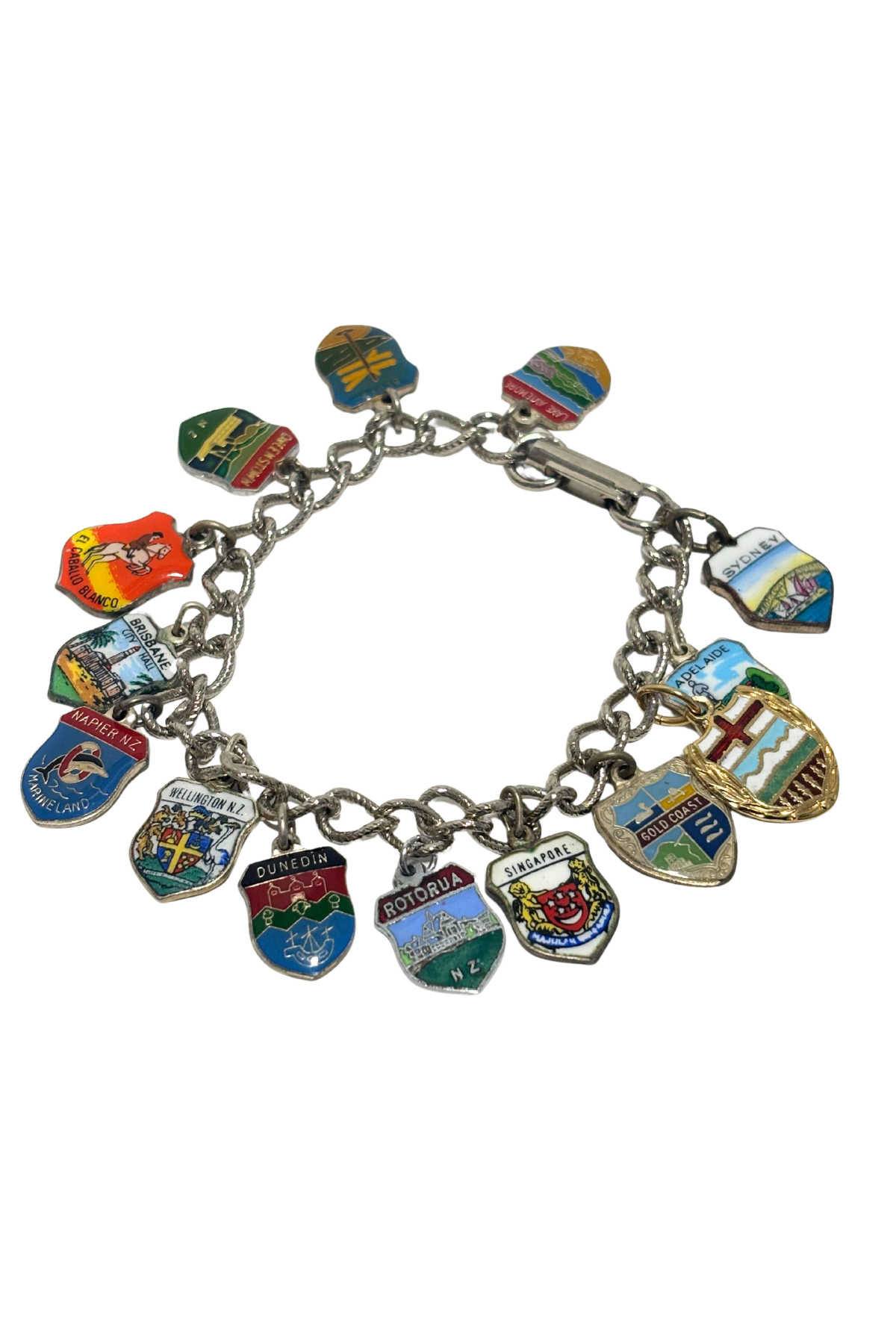 Travelling charm bracelet